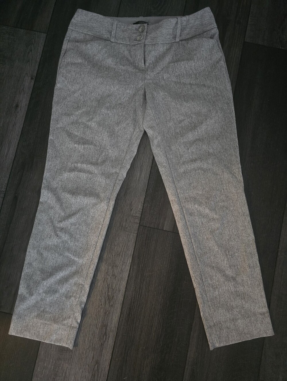 Women's Gray Knit Ponte Pants